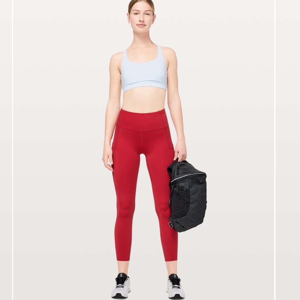 Lululemon Athletica Red Leggings